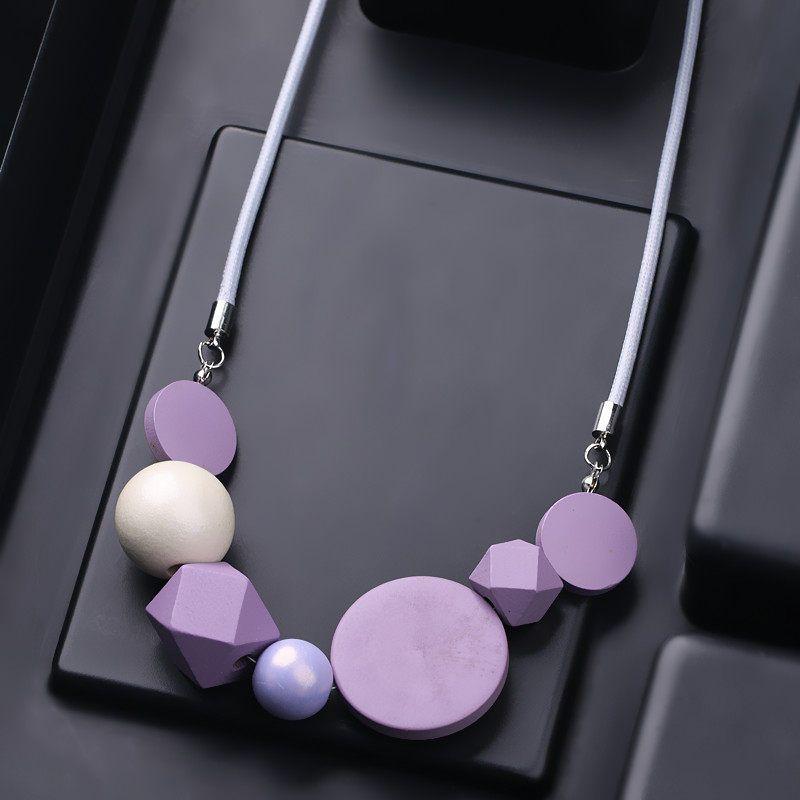 And American Style Unique Exaggerated Niche Necklace for Women, 2026 New Model, Purple Decorative Choker, Clavicle Chain, Stylish Sweater Chain