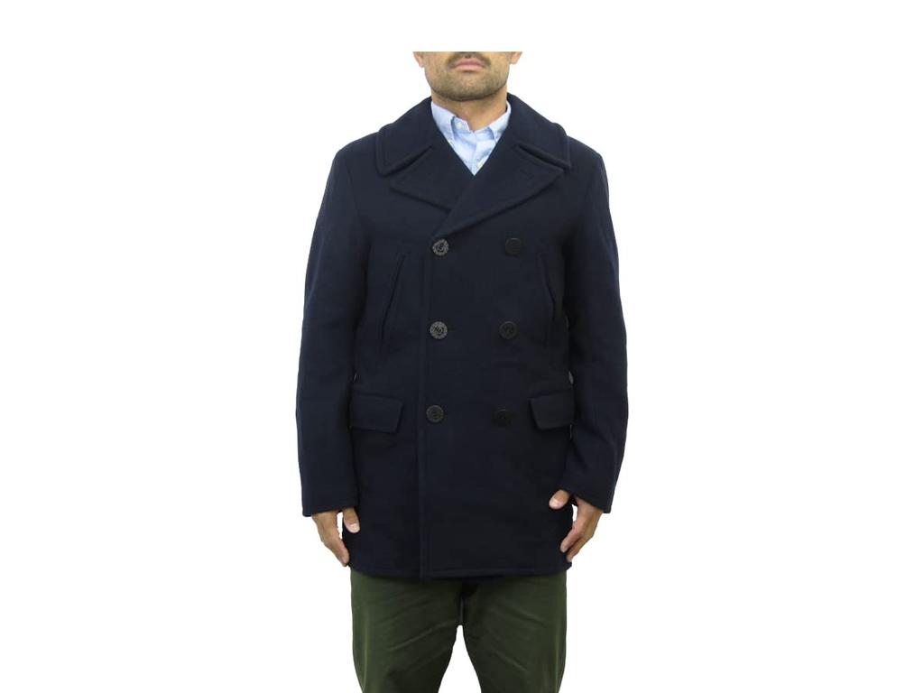POLO RALPH LAUREN Wool Size 0101859 Men's Peacoat, M, Navy,