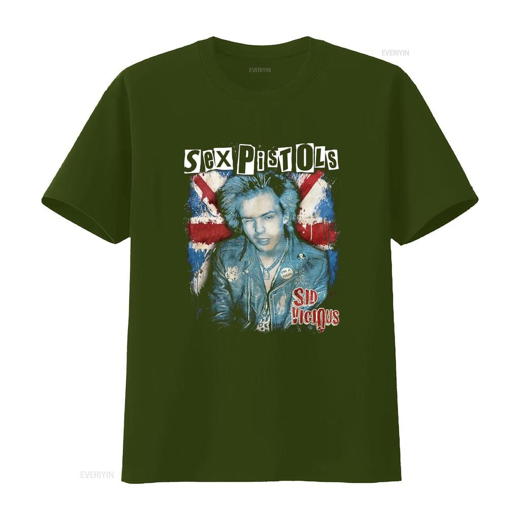 T-shirt Noir Rare Sid Vicious Band Toutes Tailles Tmb788 Lavage Vintage Confortable Légèrement Élégant Mode Graphique Stretch