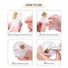 1pc Nail Polish Head Cleaning Brush Electric Nail Drill Cleaning Brush with Dust Box Portable Nail Clipper Cleaner Copper Wire Brush Cleaning Tool
