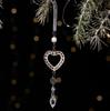 Transparent Austrian Crystal Snowflake and Water Drop Christmas Ornament Chandelier Pendant