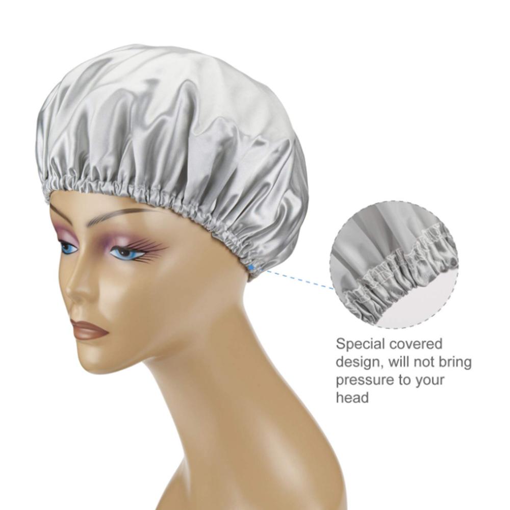 Waterproof Bath Hat Bathroom Shower Hair Cover Women Supplies Shower Cap Adult Shower Bath Bathing Caps Bathroom Shower Caps