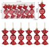 1box 11cm Christmas Candy Ornaments Christmas Glitter Hanging Candy Xmas Tree Hanging Home Decor 2026 New Year Gift Navidad