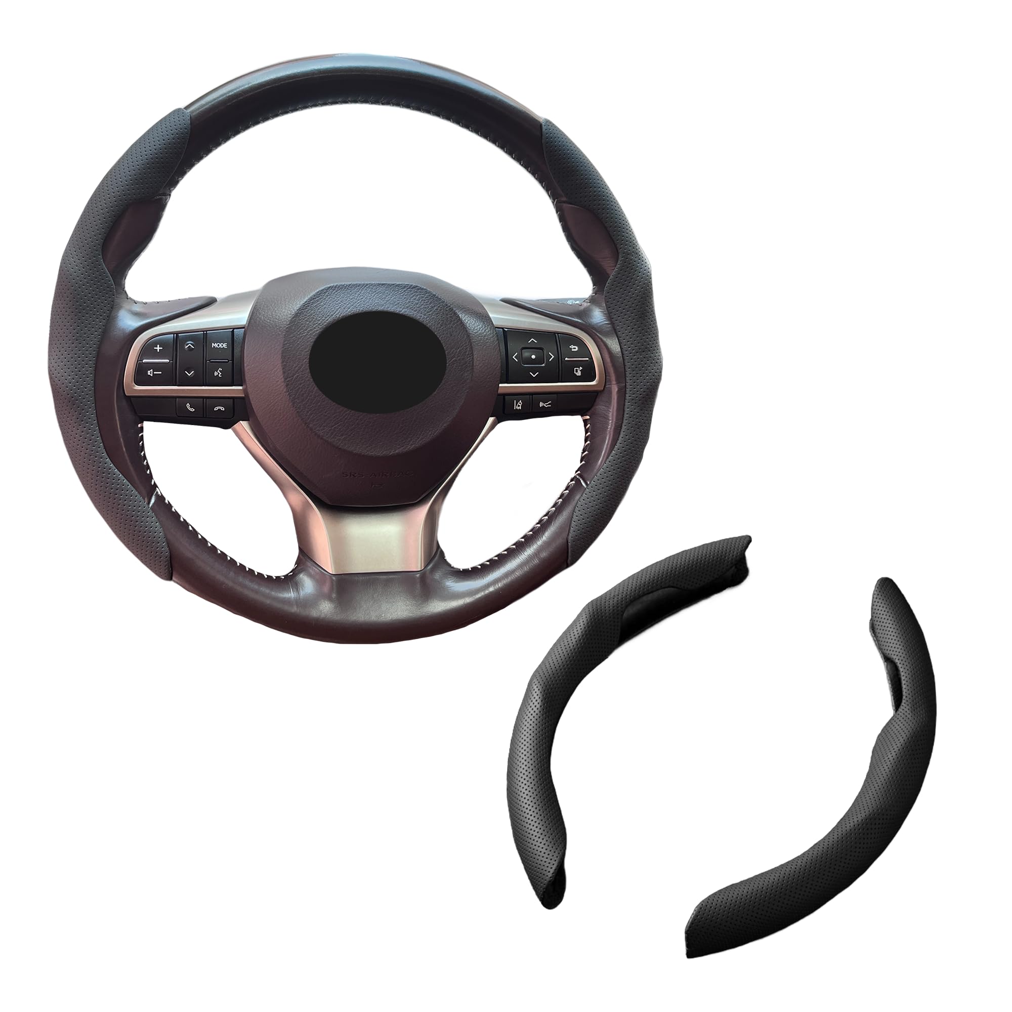 

Fesanla Car Steering Wheel Compatible with Kei and Standard Nappa Medium Protective Car Simple Universal Fit for All Compatible with and Steering чёрный