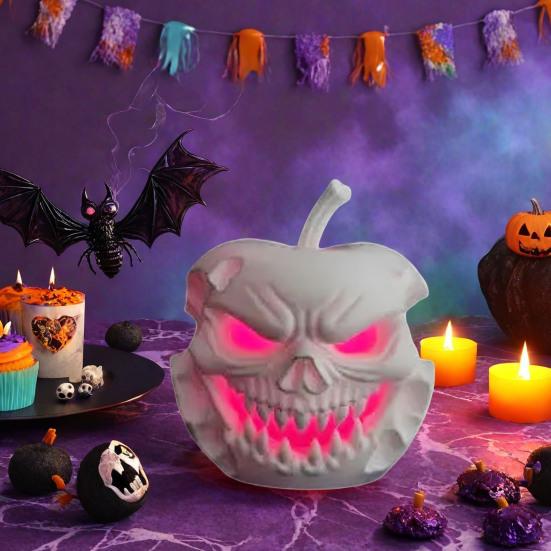 Halloween Evil Fruit Ornament Spooky Tea Light Holder Gothic Tabletop Ornament Creepy Centerpiece for Horror Themed Parties Decoration