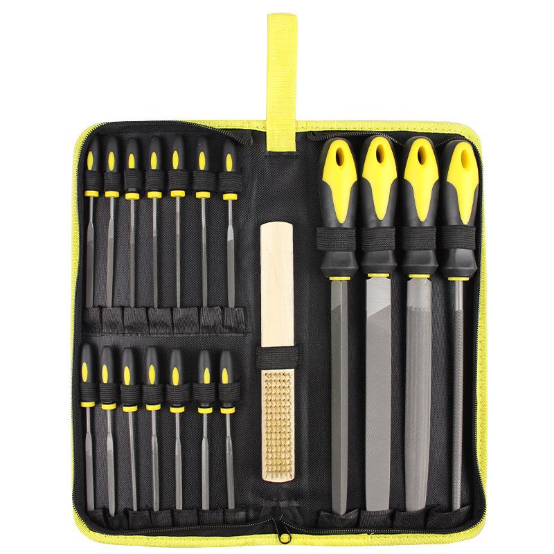 17-teiliges Feilenset mit Oxford-Werkzeugtasche für Schlosser und Schreiner