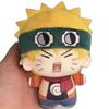 Naruto Anime Peripheral 10cm Uzumaki Naruto Printed Plush Doll - Mini Stuffed Toy Keychain Cute Character Pendant for Fans