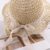 Cute Fashion Summer Children's Straw Hat Girls Breathable Lace Cap Bow Beach Sun Hat Wide Brim Kids Princess Travel Sunshade Hat