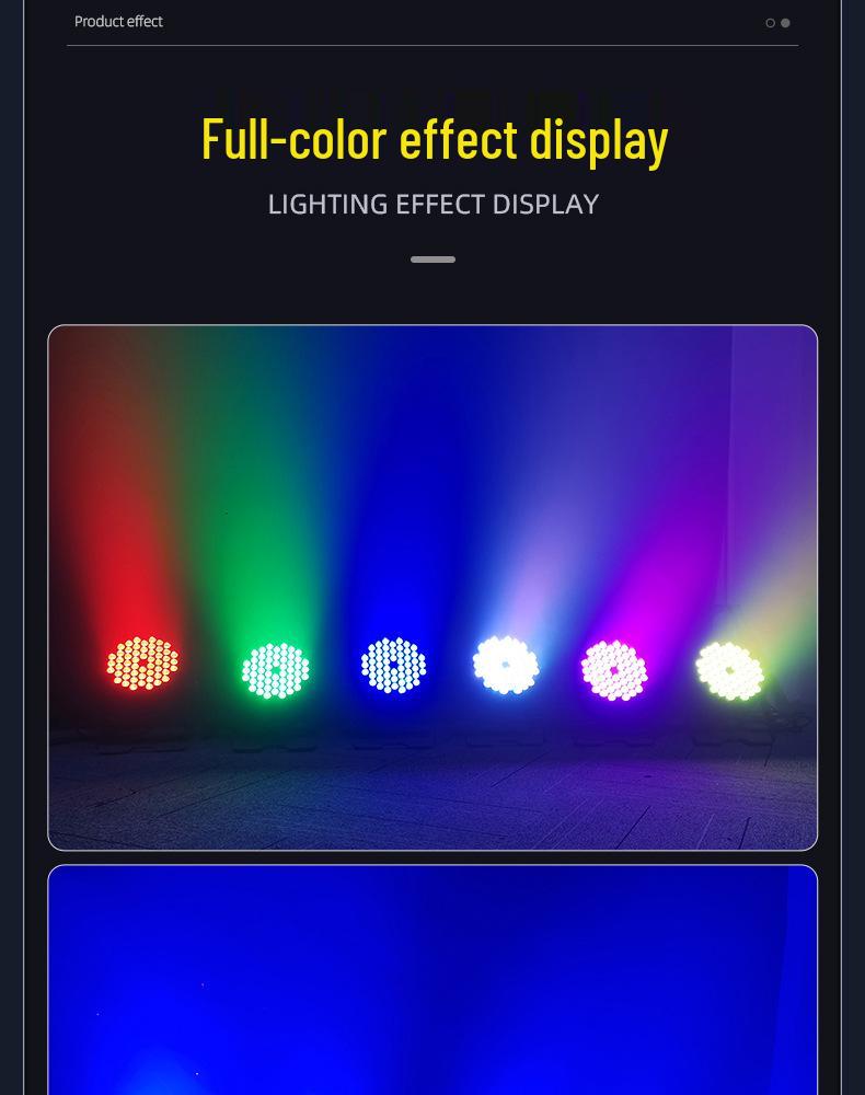 54 LED Full-Color PAR Stage Lights for Dance Studios & Atmosphere Spotlights