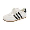 Lightweight and not tired shoes women's 2025 new summer leather thin-soled sports shoes fashionable versatile German training white shoes