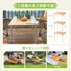 KingCamp Camping Folding Outdoor Height Natural Moso Low No Assembly 80kg Load with 100 X 65 X Cm Table, Table, Bamboo, Adjustable, Bamboo, Table,