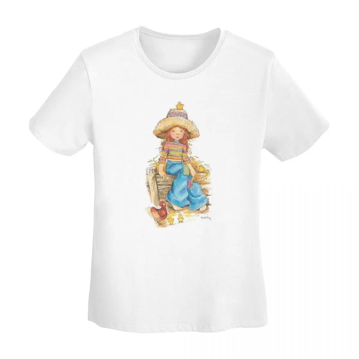Sarah Kay Swing Girl TShirt Women Short Sleeve T Shirts Round Neck Streetwear Cotton Summer Tees Streetwear S