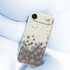 For iPhone 17 Air Case Grey Flowers Pattern Printing Straight Edge TPU Phone Back Cover