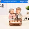 Hand-in-Hand Elderly Couple Figurine: Romantic Home Decor, Wedding or Valentine's Gift