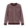 K-Boxing Men's Merino Wool Striped Pullover Sweater