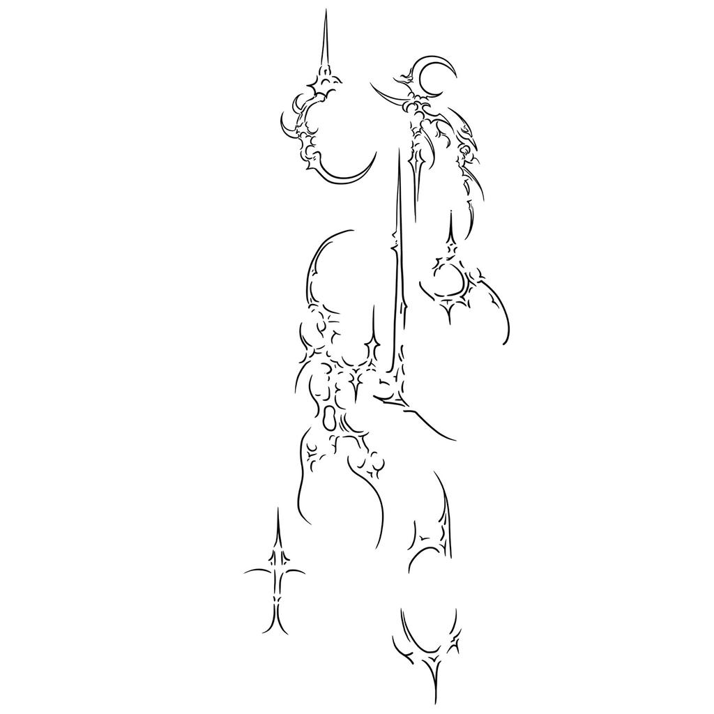 Advanced Sense Thorns Sun Moon Lotus Totem Crown Butterfly Love Flower Arm Waist Tattoo Sticker