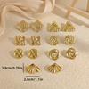 Chunky Gold Earrings Vintage Gold Statement Stud Earrings for Women Lightweight Trendy Knot Geometric Dangle Drop Earring Jewely
