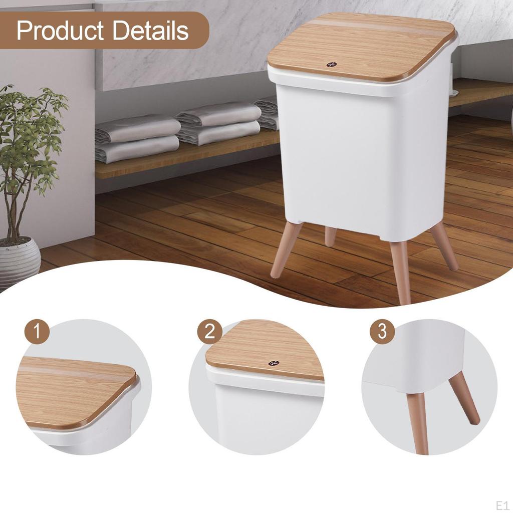 Freistehender Mülleimer mit Deckel, Ideal für Kinder;s Schlafzimmer, Wohnzimmer oder Küche.