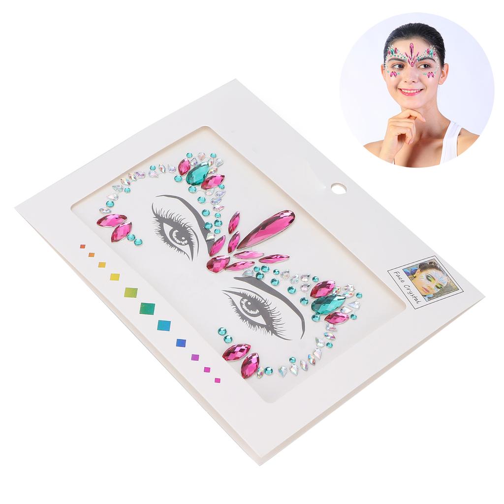 DIY Makeup Face Jewels Glitter Shiny Temporary Face Rhinestones Stickers Decorations