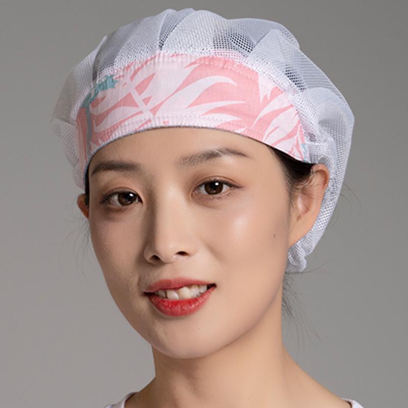 Breathable Dustproof Women's Work Cap - Mesh Chef Hat for Kitchen Hygiene, Oil & Smoke Proof