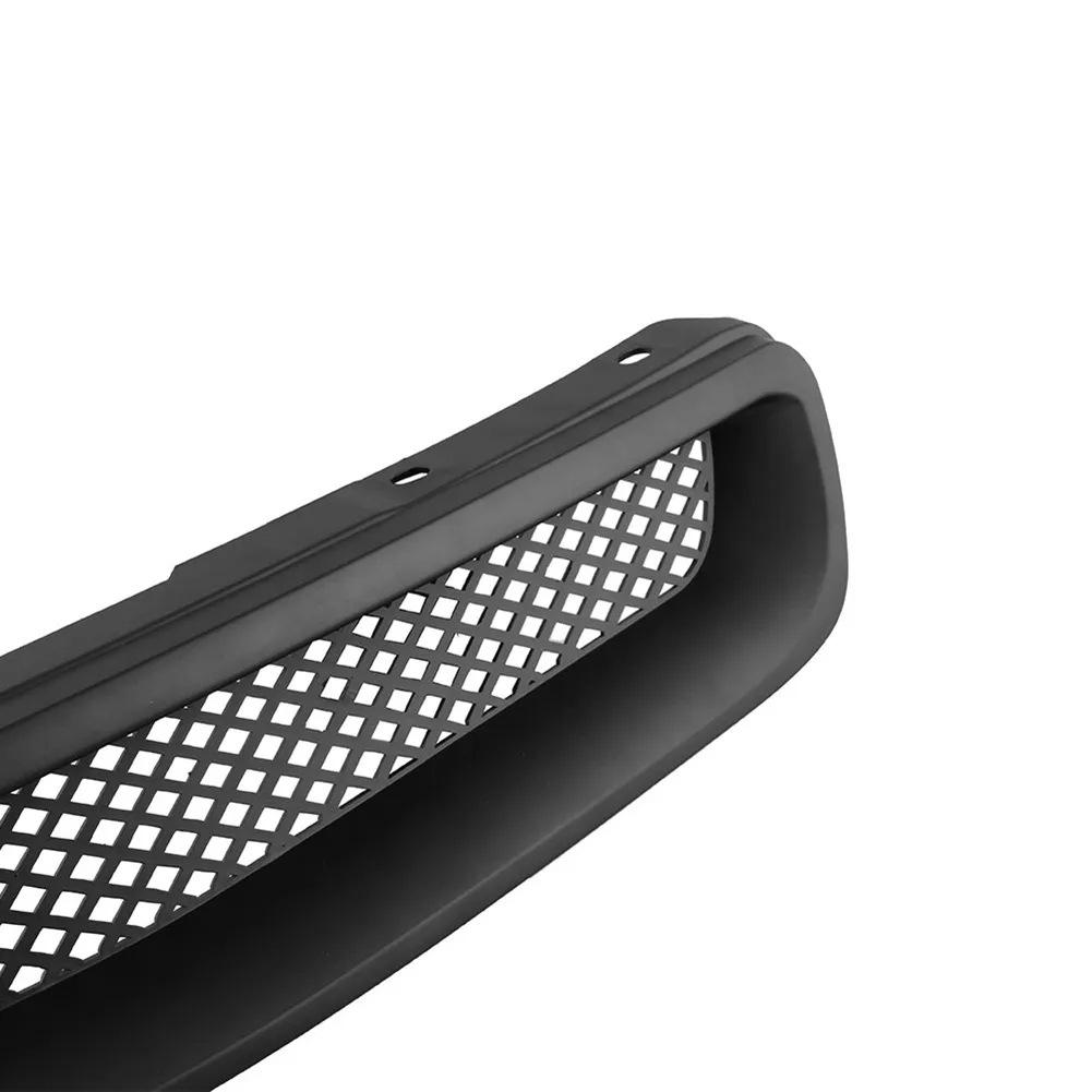 Bright Black Front Grille for 1996-1998 Honda Civic: Cross-Border Fitment & Modification