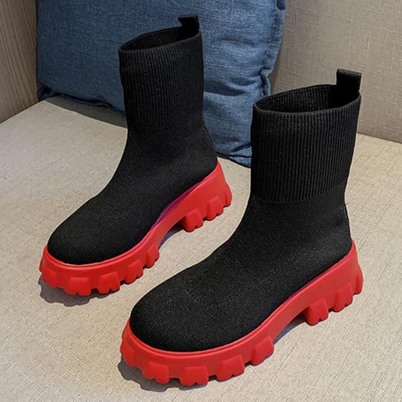 Fashion 2024 New Casual Shoes Women's Sneakers Fashion Trainers Solid Color Women Sneakers Slip On Sock Woman Shoes Ladies Flat Shoes