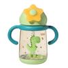 Dual-Purpose Baby Elephant Water and Milk Cup with Straw for 6+ Months