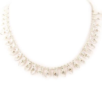 [D0628] - White 'Cinderella' Designer Necklace