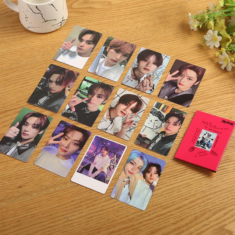 Skzoo Stray Kids Rock Star Album Same Style Photocards Hyunjin Han Idol Collectible Lomo Cards Fan Merch For Fans Collection Kid Friendly Entertaining
