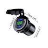 Auto Power Adapter 12-24V Dual USB QC3.0 Phone Charging Socket with Voltmeter