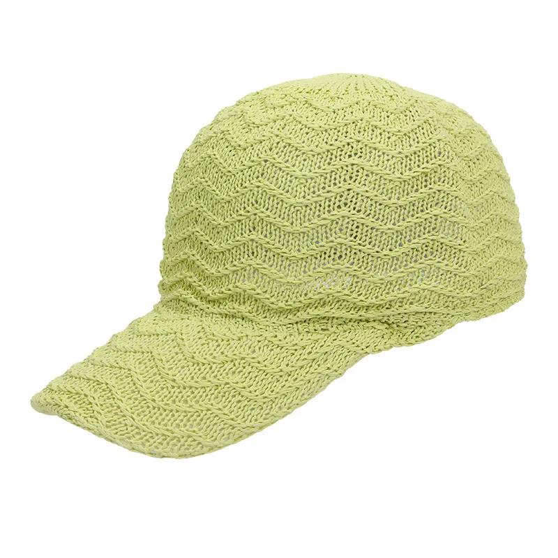 Summer Solid Color Peaked Hats Fashion Women Mesh Breathable Baseball Cap Personality Adjustable Snapback Hat Outdoor Sun Caps
