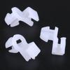 100pcs Plastic Door Lock Rod Clips Fixed Side Fasteners Universal White Car Fender Bumper Carpet Floor Mats Compatible
