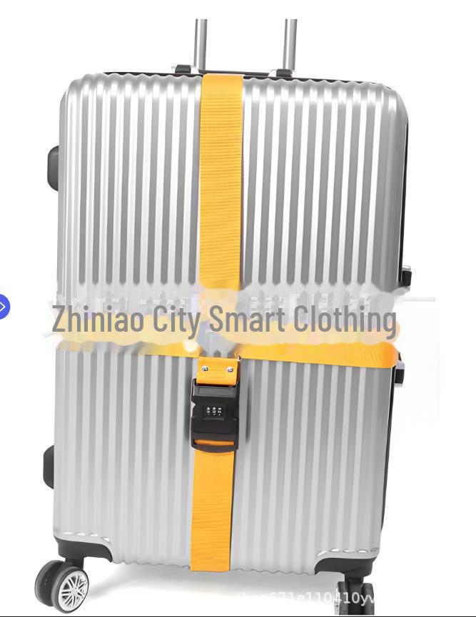 

Взрывозащищенный ремень для чемодана с перекрестной стяжкой, усиленной пряжкой и замком TSA