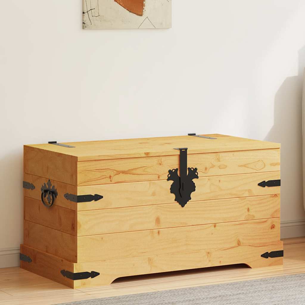 Vidaxl Skrzynia W Meksykańskim Stylu Corona, Sosna, 91X49,5X47 Cm