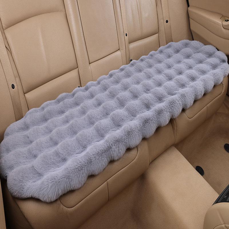 Winter Plush Rabbit Covers Car Seats Cushion Universal Keep Warm Ultra-Soft Auto Chair Protector Pad Car Interior Accessories