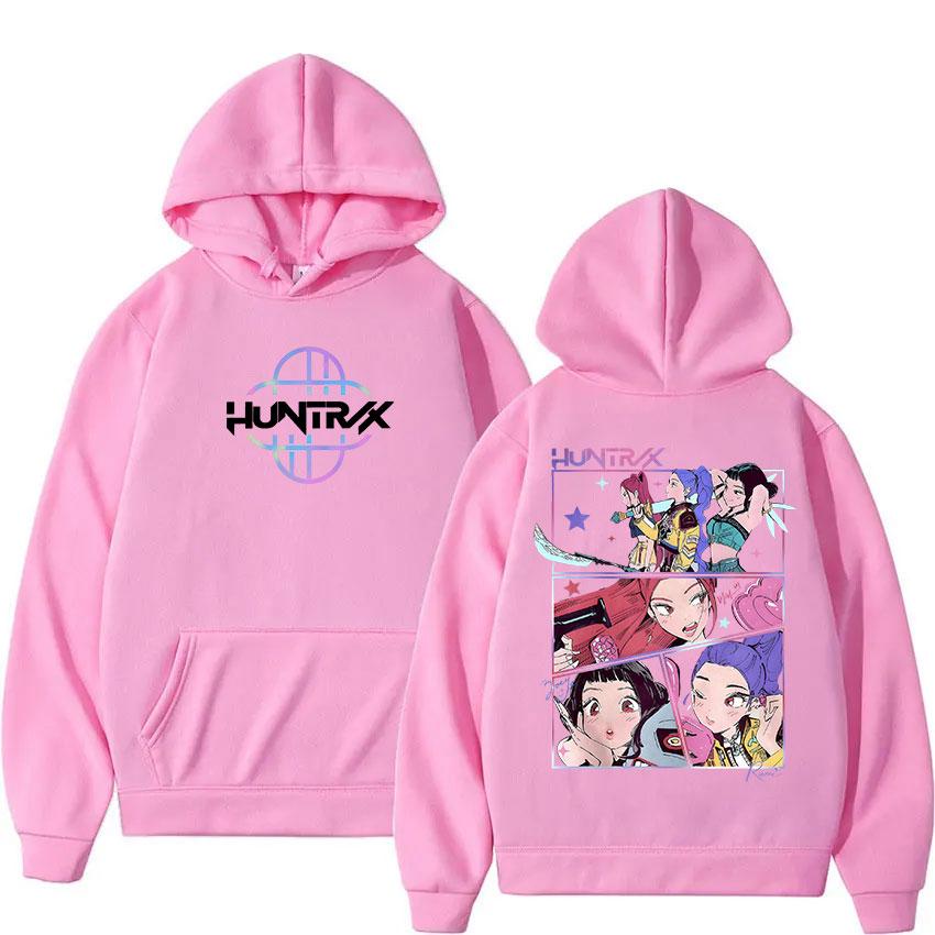 

K-pop Охотники на демонов Мультяшные Графические Толстовки Мужские Женские Повседневные Свитшоты Винтажные С Длинными Рукавами Свободные Флисовые С Капюшоном 3XL