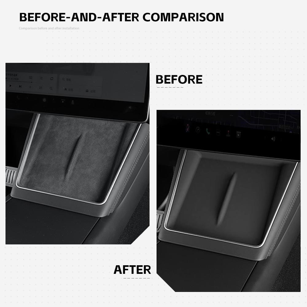 Center Console Anti-Slip Mat For Tesla Model Y Juniper 2026-2026 Wireless Charging Pad For Tesla Car Accessories HD