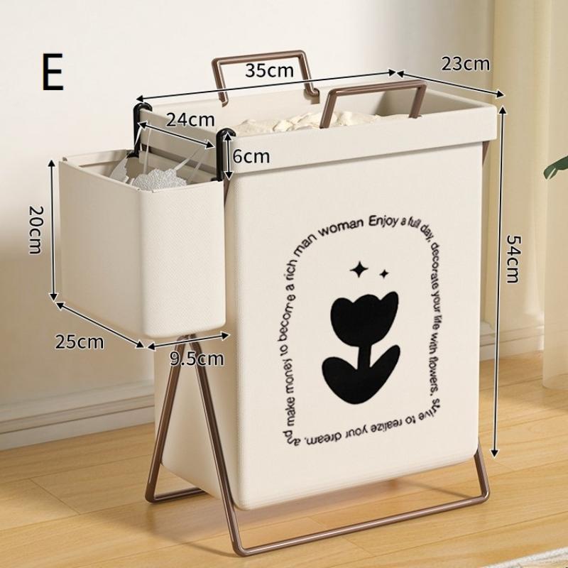 1Pc Large Capacity Dirty Clothes Basket Folding Storage Laundry Storage Box With Handle Foldable Storage Bag