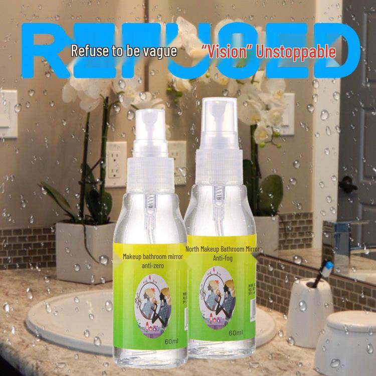 

Спрей против запотевания для стекла ванной комнаты, окон автомобиля и зеркал заднего вида No