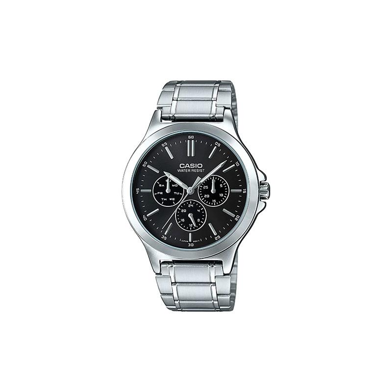 

Casio STANDARD Series Waterproof 30 m Quartz Movement Stainless Steel Strap Japanese and Korean Watch Men s Watch Black Dial MTP-V300D-1A чёрный