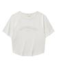 COVERNAT WOMAN Baby Fit Arch Cooper Logo Shirred T-Shirt White