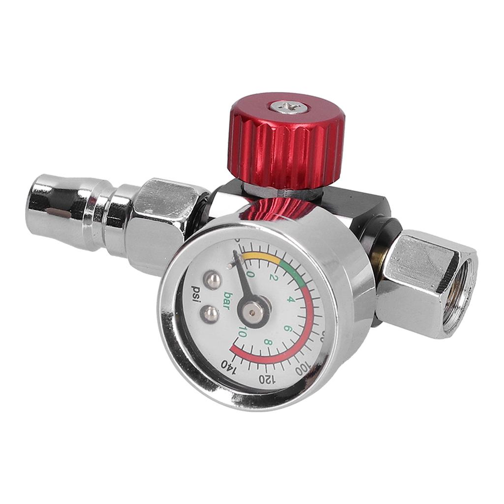 G14in Thread Spray Paint Gun Air Pressure Regulator Pressure Regulating Adjusting Valve Gauge
