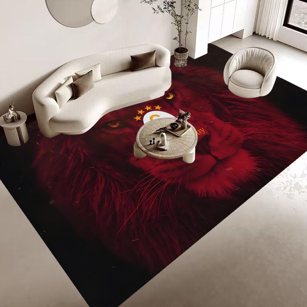 G-Galatasaray Lebendige Fußmatte Rutschfeste Waschküchenmatte Waschküchendekor Balkon Kind Wohnzimmer Haushalts Teppiche