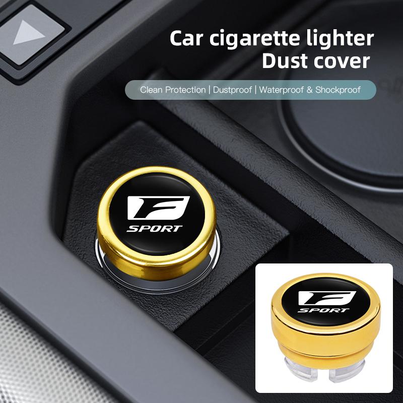 Car Cigarette Lighter Dust Proof Protect Cover Lighter Button For Lexus FSPORT LBX NX RX 350h 450h ES UX 300e GS GX IS LS LX CT