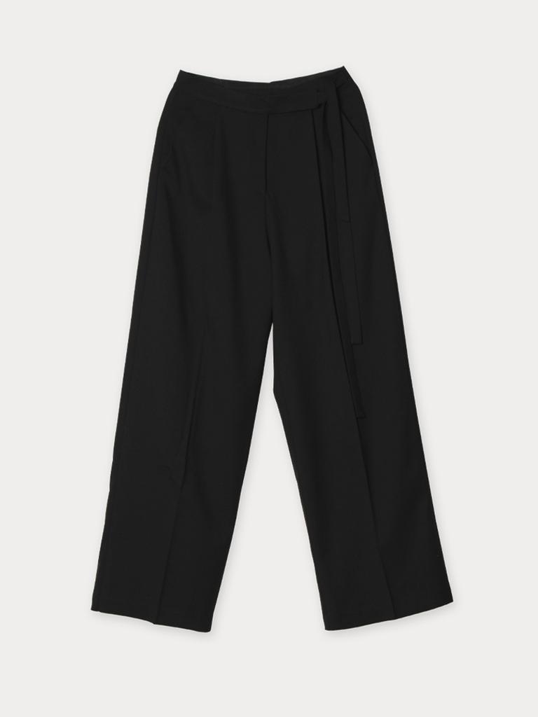 Mejongleuhaleu Mani Pintuck Wide Slacks 3 Colors