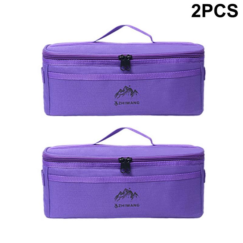 Outdoor Camping Tableware Storage Bag Large Capacity Cutlery Pouch Multi-Functional Portable Picnic Bags Waterproof Handbag