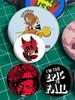 32/44/58mm Funny Cartoon Round Tinplate Pin Brooches Clothes Bag Decor Snap-in Badge Fashion Jewelry Gift