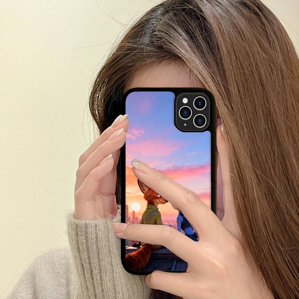 

Z-ZootopiaS 2 1 Movie Phone Case For IPhone 11 12 13 14 15 16 17 Pro Max Plus PC+TPU Shockproof Shell iPhone 17pro max