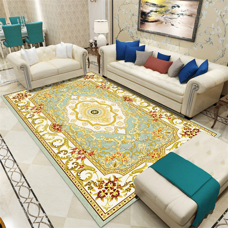 Koberec do obývacího pokoje Ložnicové předložky Kobercová podložka Moderní styl Konferenční stolek Podlahový polštář Koberec pod pohovku