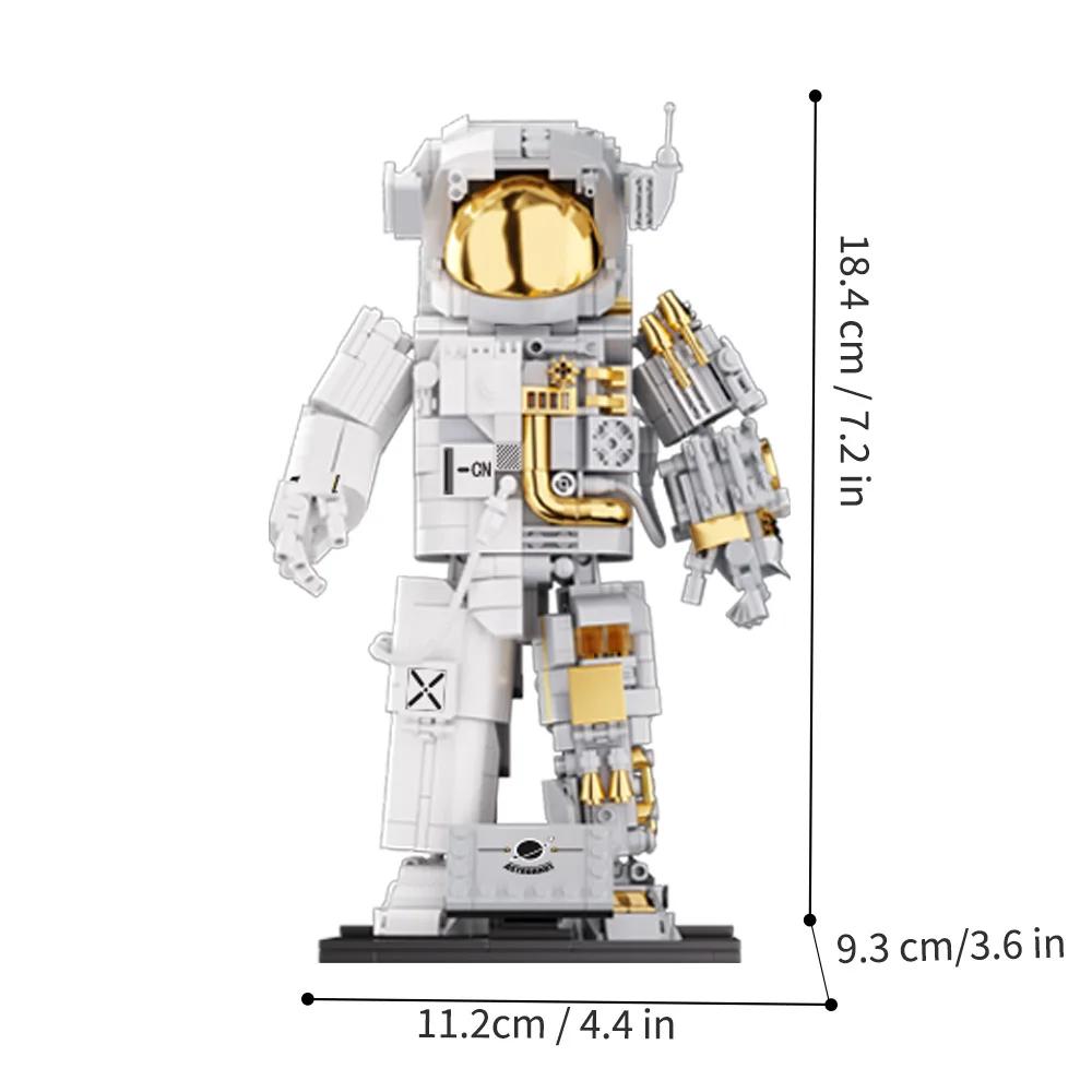 Weltraum-Astronauten Bausteine Spaceman Erkundungs Roboter Abenteuer Modell Actionfigur Steine Pädagogisches Montage Spielzeug Kindergeschenk